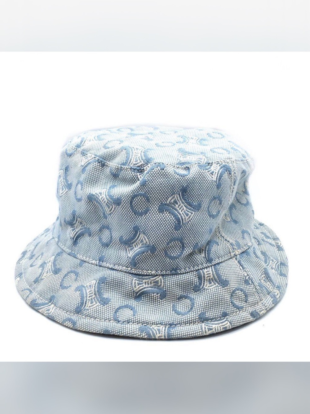 Celine Light Blue Monogram Bucket Hat